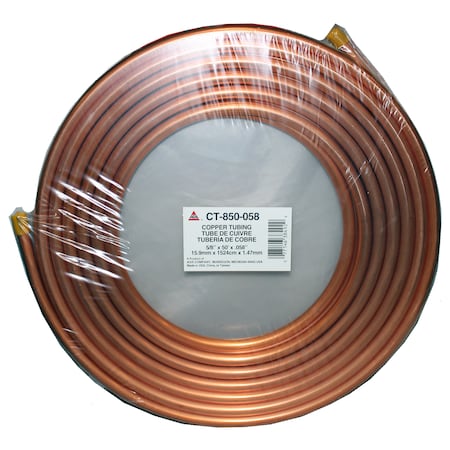 Coil, Copper, 5/8 X 50 X 058